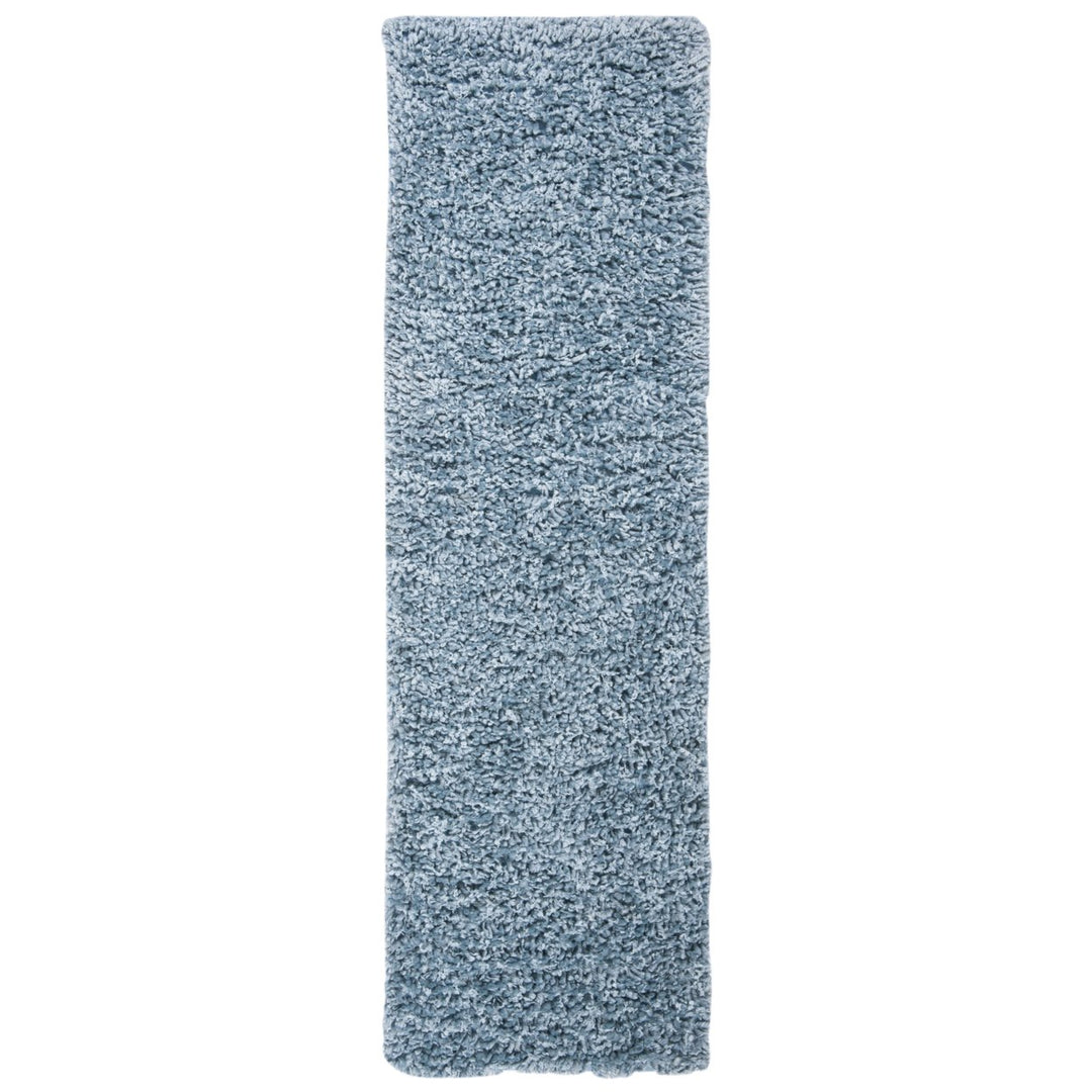 SAFAVIEH Sheep Shag Collection SSG212J Handwoven Aqua Rug Image 1