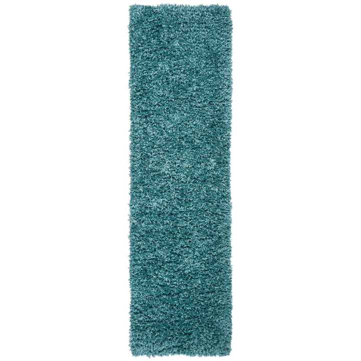 SAFAVIEH Sheep Shag Collection SSG212M Handwoven Blue Rug Image 1