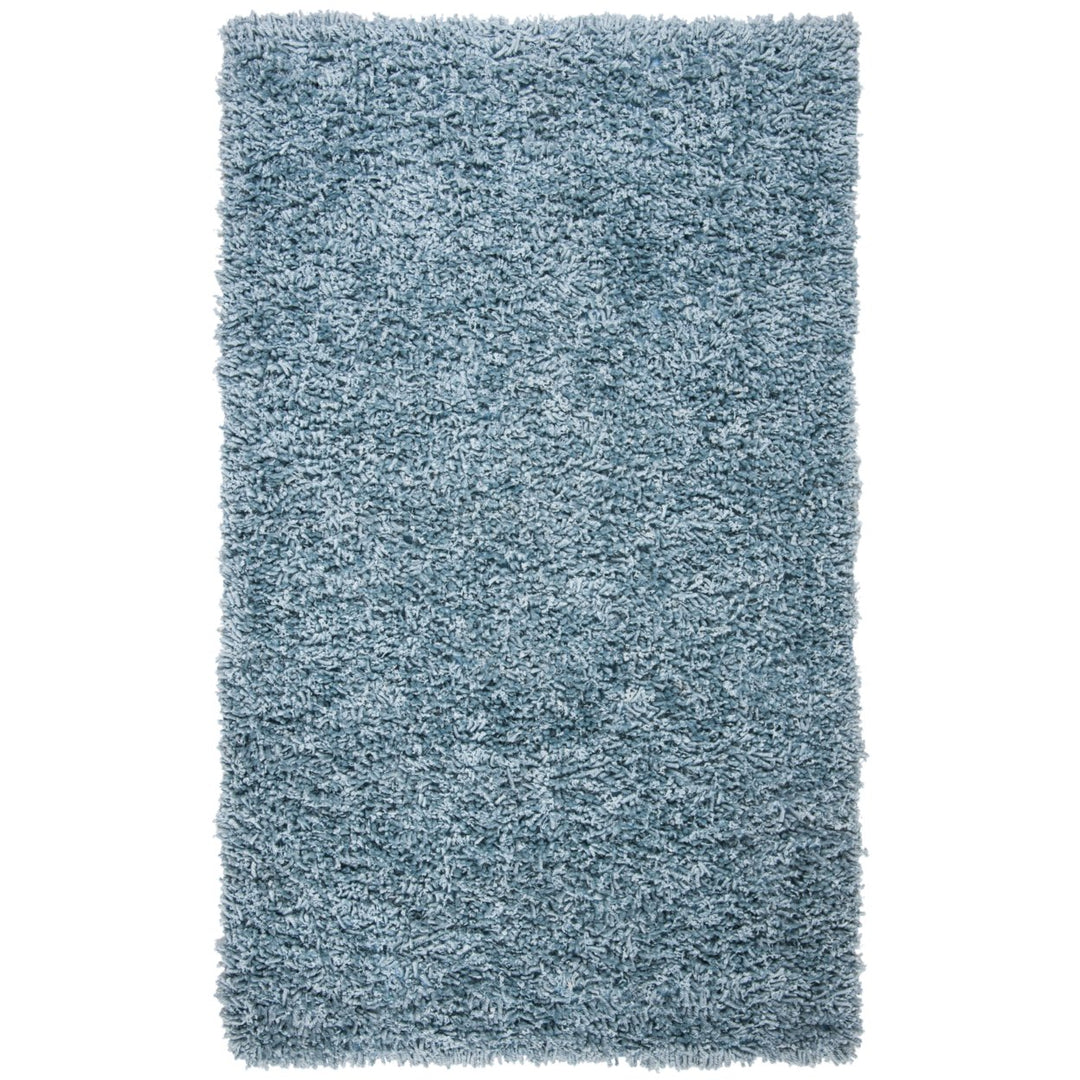 SAFAVIEH Sheep Shag Collection SSG212J Handwoven Aqua Rug Image 1