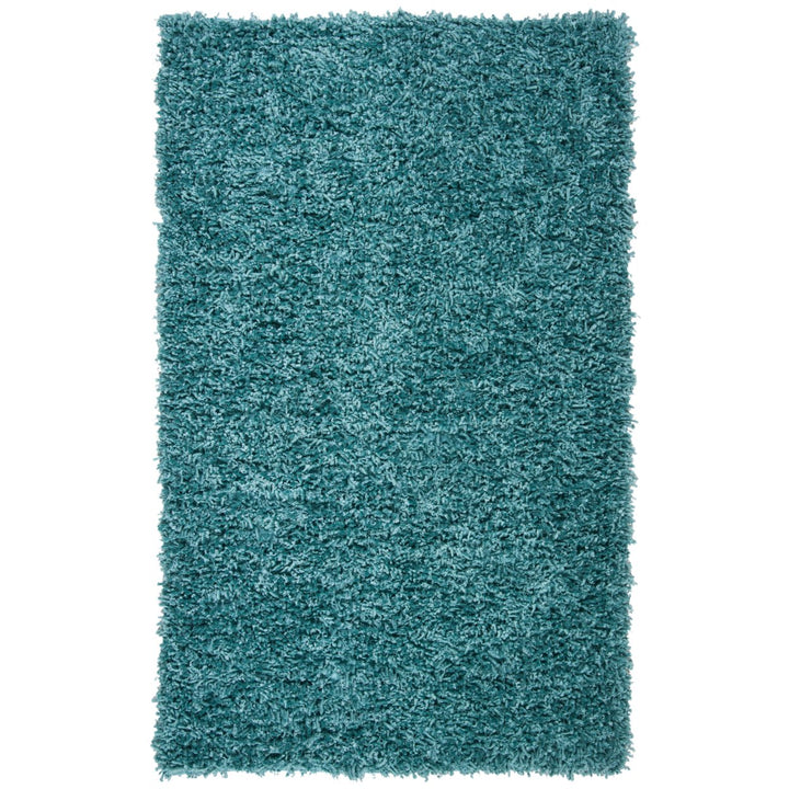 SAFAVIEH Sheep Shag Collection SSG212M Handwoven Blue Rug Image 8