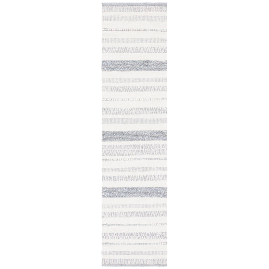 SAFAVIEH Striped Kilim STK501A Handwoven Ivory /Grey Rug Image 3