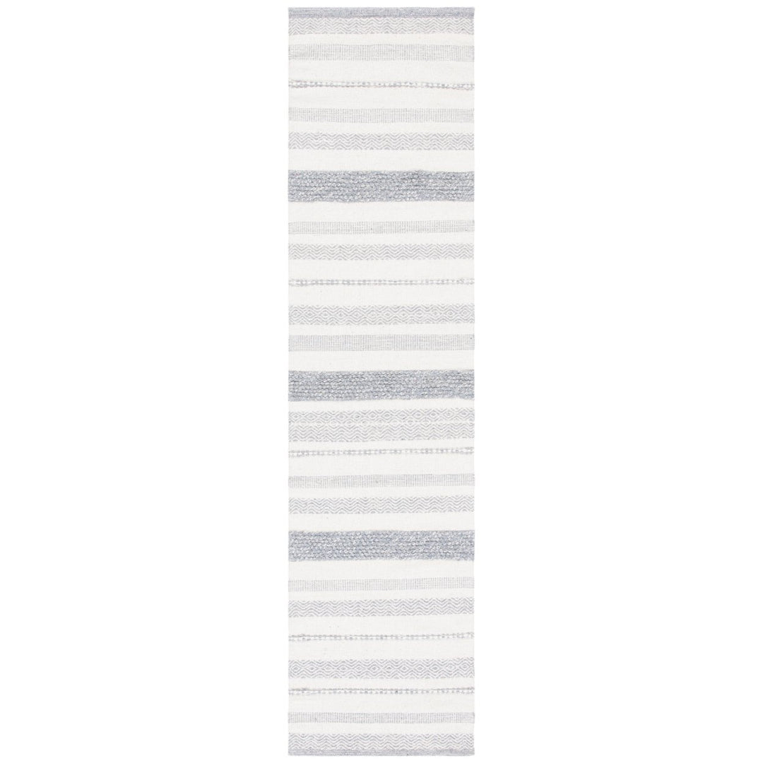 SAFAVIEH Striped Kilim STK501A Handwoven Ivory /Grey Rug Image 1