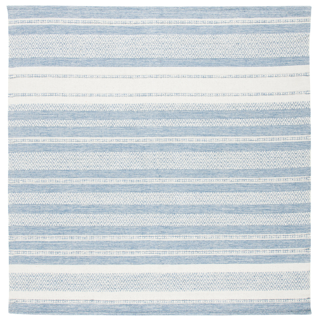 SAFAVIEH Striped Kilim STK503A Handwoven Ivory /Blue Rug Image 4