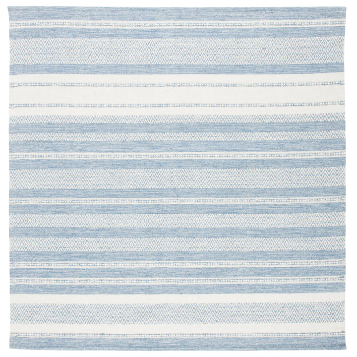 SAFAVIEH Striped Kilim STK503A Handwoven Ivory /Blue Rug Image 4