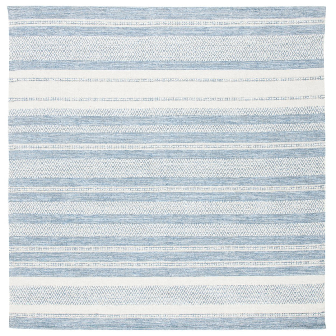 SAFAVIEH Striped Kilim STK503A Handwoven Ivory /Blue Rug Image 1