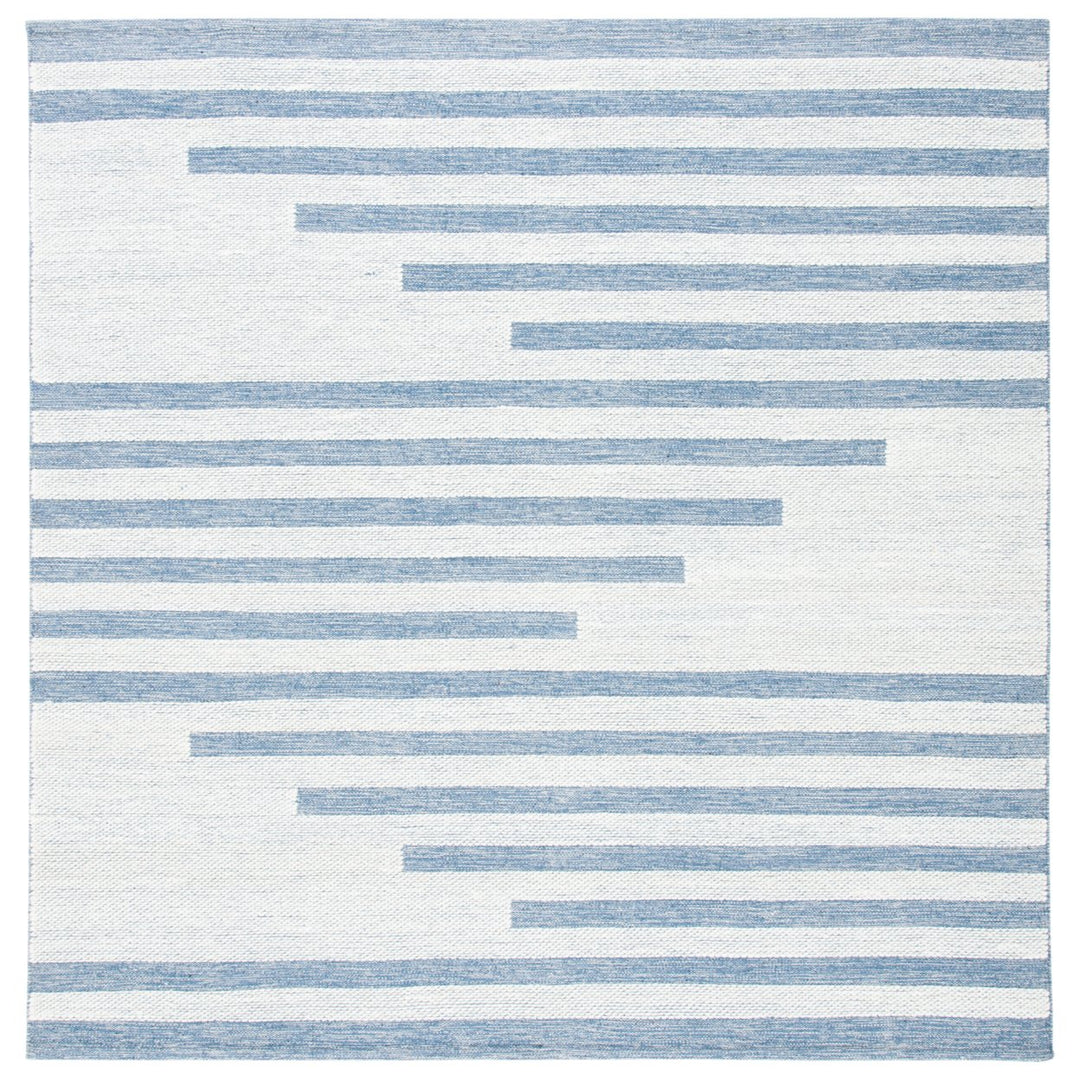 SAFAVIEH Striped Kilim STK504A Handwoven Ivory /Blue Rug Image 1