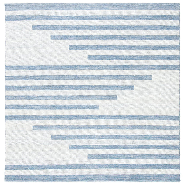 SAFAVIEH Striped Kilim STK504A Handwoven Ivory /Blue Rug Image 1