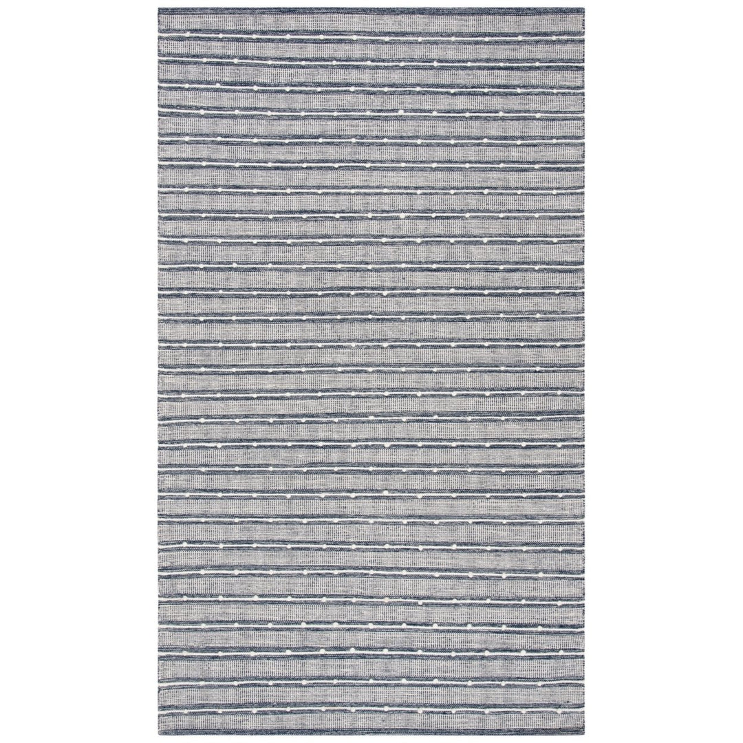 SAFAVIEH Striped Kilim STK513N Handwoven Navy / Blue Rug Image 1