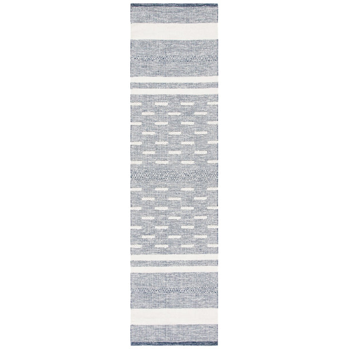 SAFAVIEH Striped Kilim STK515N Handwoven Navy /Ivory Rug Image 1