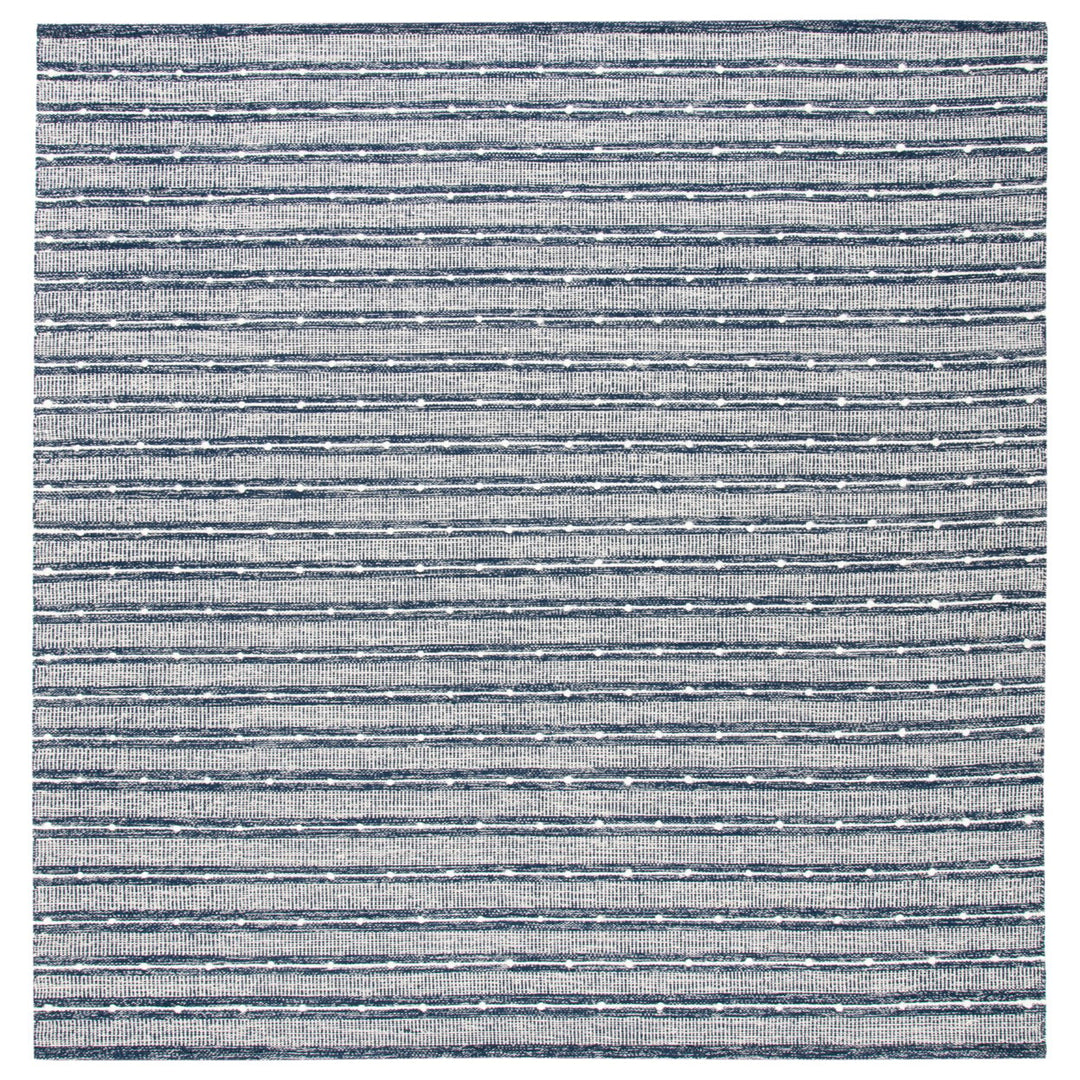 SAFAVIEH Striped Kilim STK513N Handwoven Navy / Blue Rug Image 4