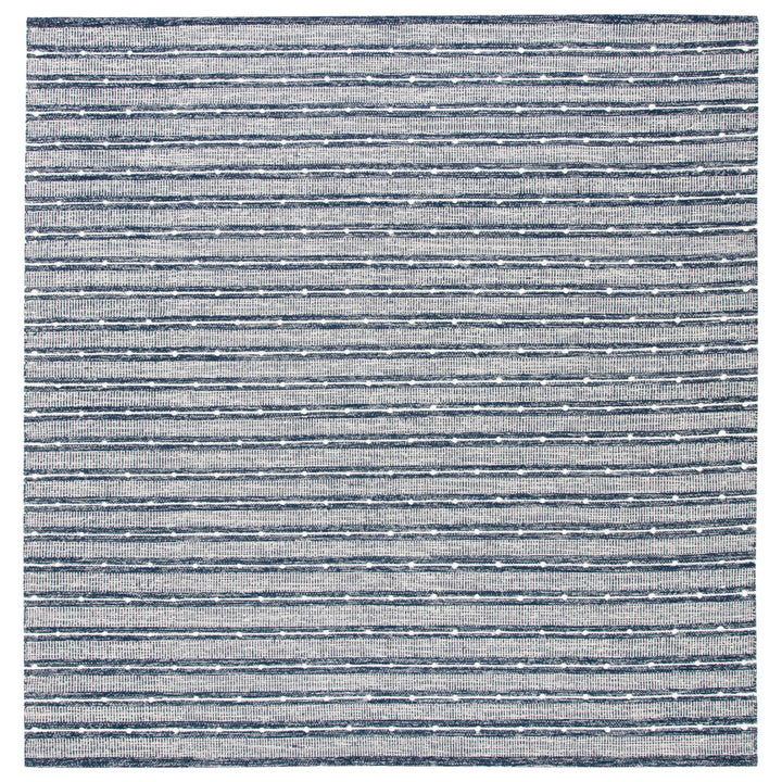 SAFAVIEH Striped Kilim STK513N Handwoven Navy / Blue Rug Image 4