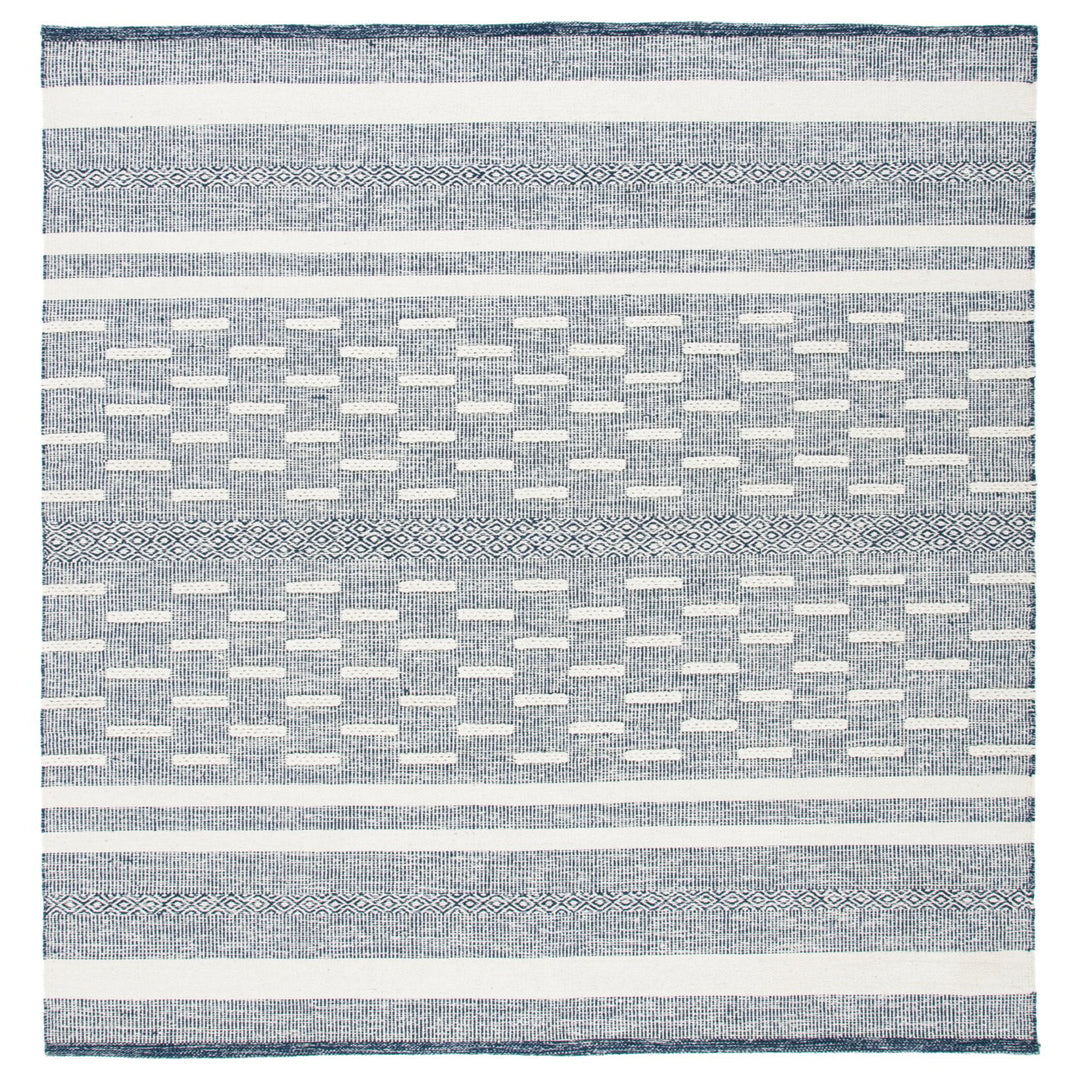 SAFAVIEH Striped Kilim STK515N Handwoven Navy /Ivory Rug Image 1