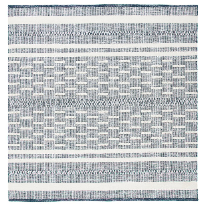 SAFAVIEH Striped Kilim STK515N Handwoven Navy /Ivory Rug Image 1