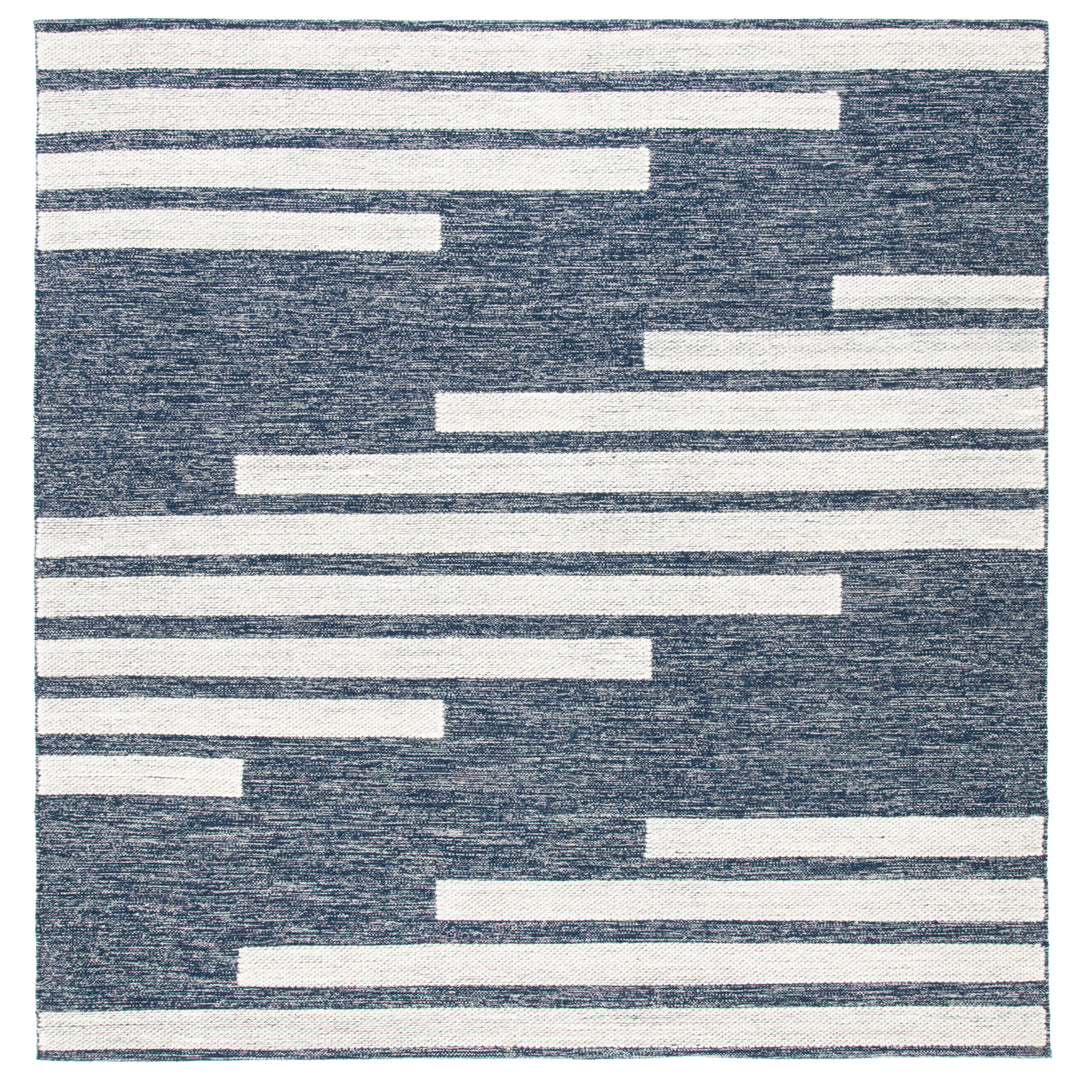 SAFAVIEH Striped Kilim STK514N Handwoven Navy /Ivory Rug Image 4