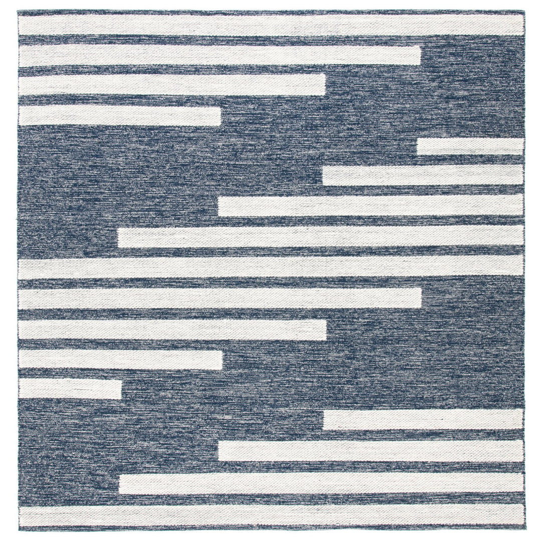 SAFAVIEH Striped Kilim STK514N Handwoven Navy /Ivory Rug Image 1