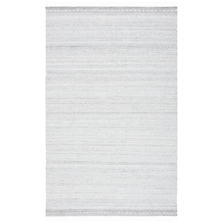 SAFAVIEH Striped Kilim STK104F Handwoven Grey /Ivory Rug Image 1