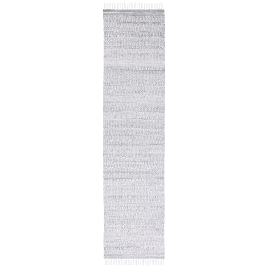 SAFAVIEH Striped Kilim STK104F Handwoven Grey /Ivory Rug Image 3
