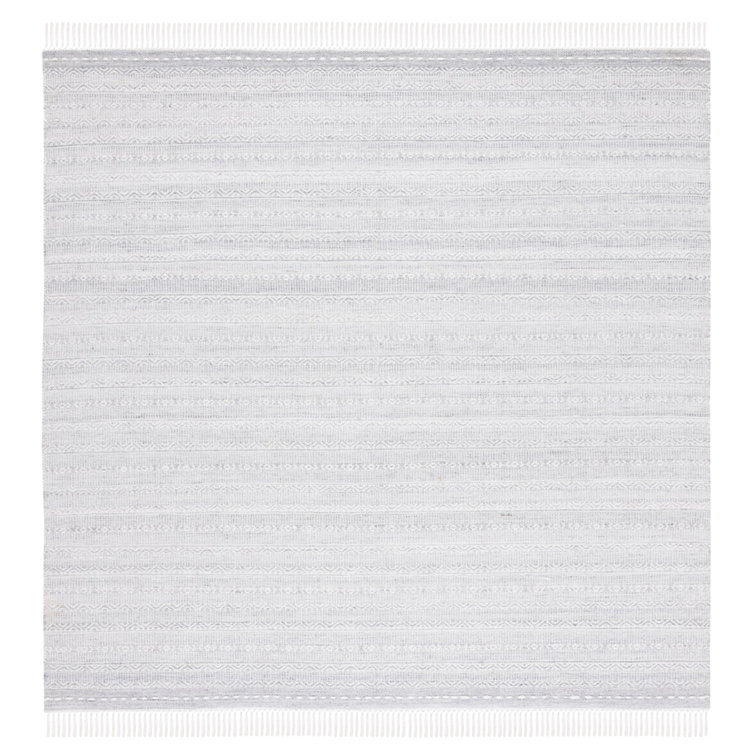 SAFAVIEH Striped Kilim STK104F Handwoven Grey /Ivory Rug Image 4