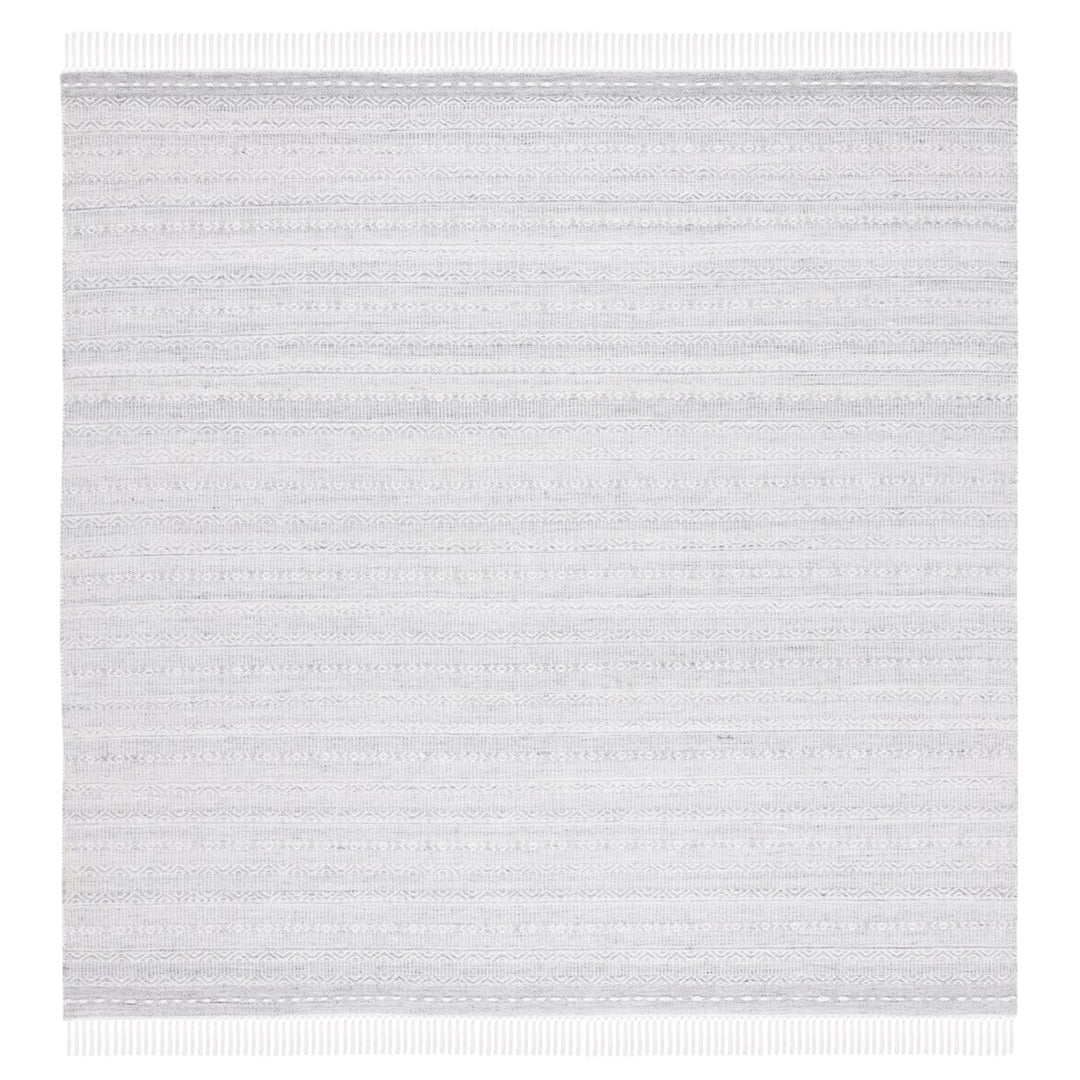 SAFAVIEH Striped Kilim STK104F Handwoven Grey /Ivory Rug Image 1