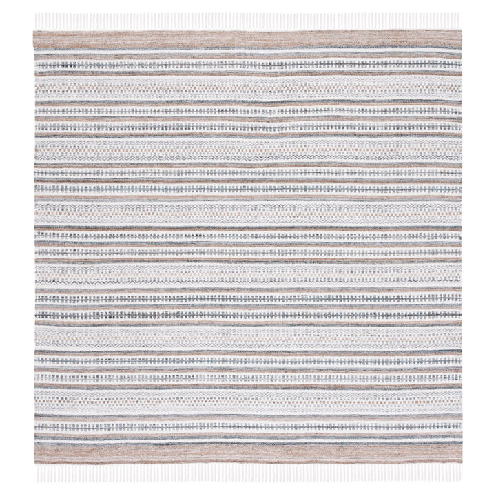 SAFAVIEH Striped Kilim STK106F Handwoven Grey /Ivory Rug Image 1