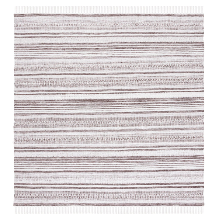 SAFAVIEH Striped Kilim STK108T Brown / Ivory Rug Image 4