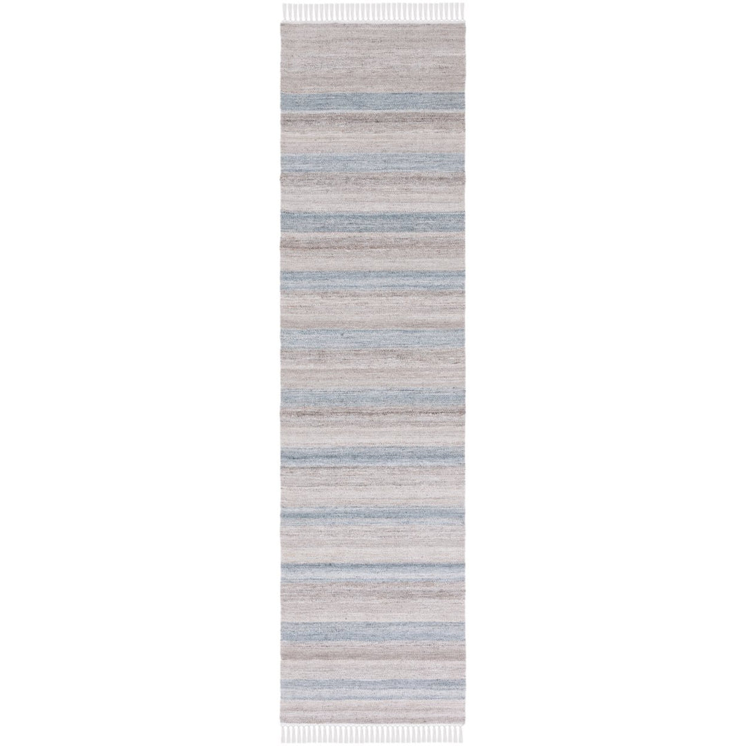 SAFAVIEH Striped Kilim STK107F Handwoven Grey /Beige Rug Image 1