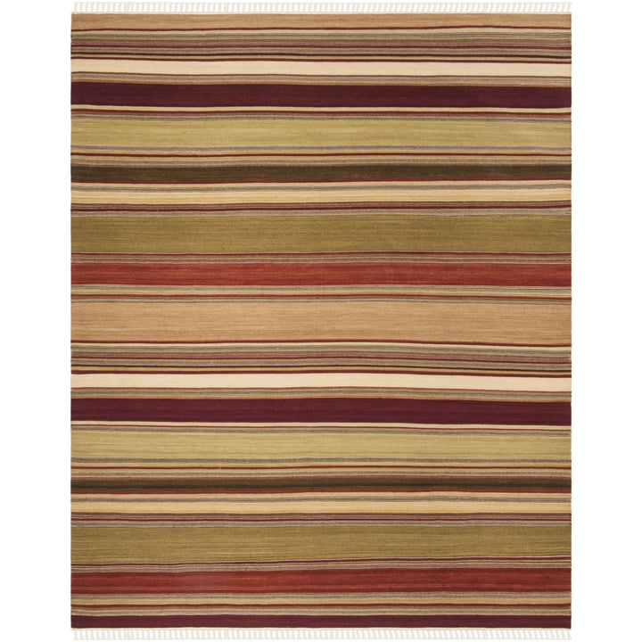 SAFAVIEH Striped Kilim STK313A Handwoven Red Rug Image 3