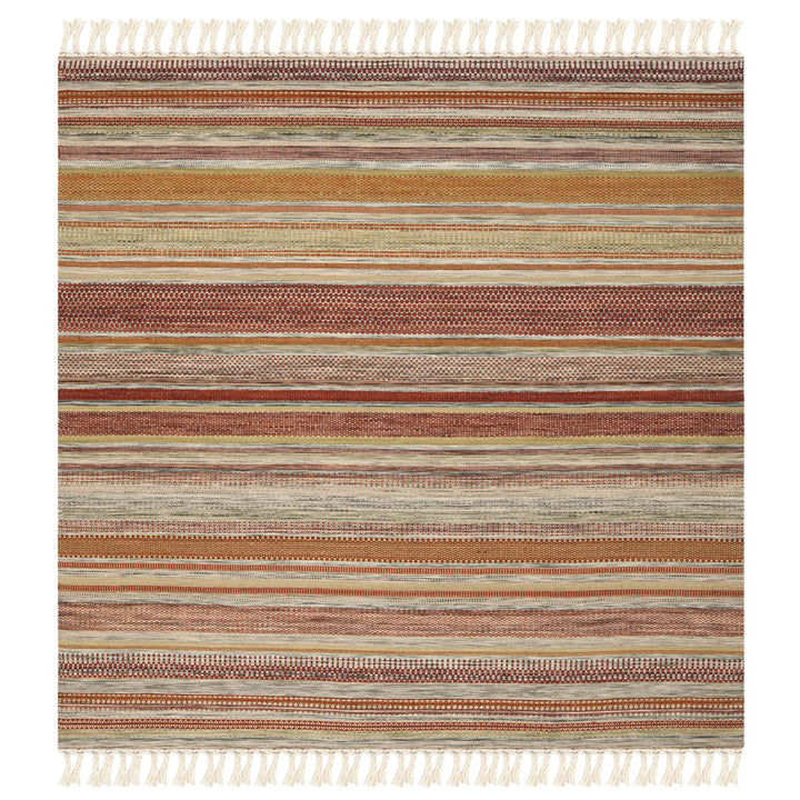 SAFAVIEH Striped Kilim STK311A Handwoven Beige Rug Image 4