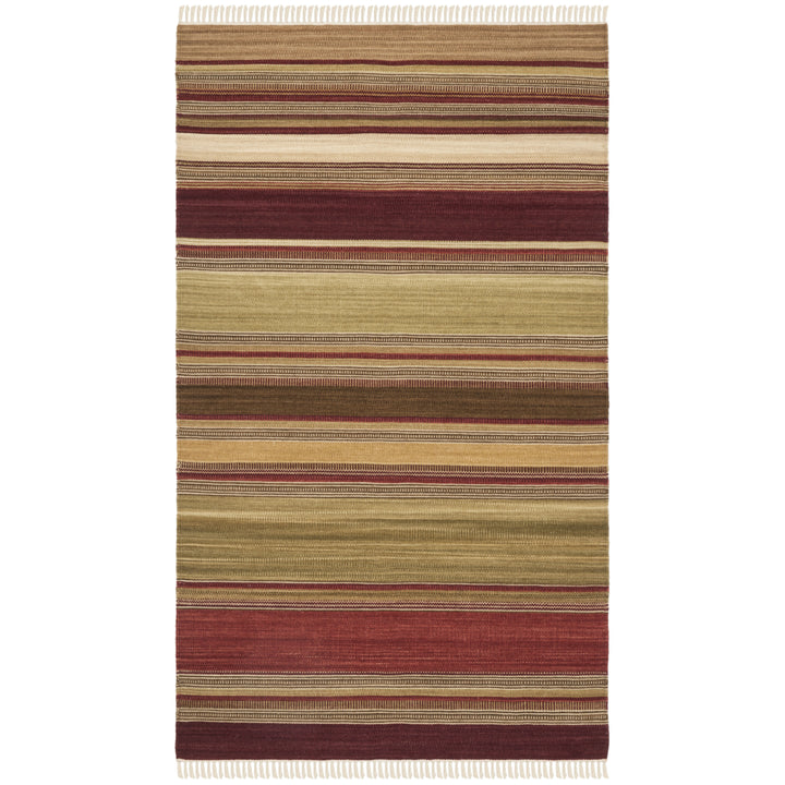 SAFAVIEH Striped Kilim STK313A Handwoven Red Rug Image 7