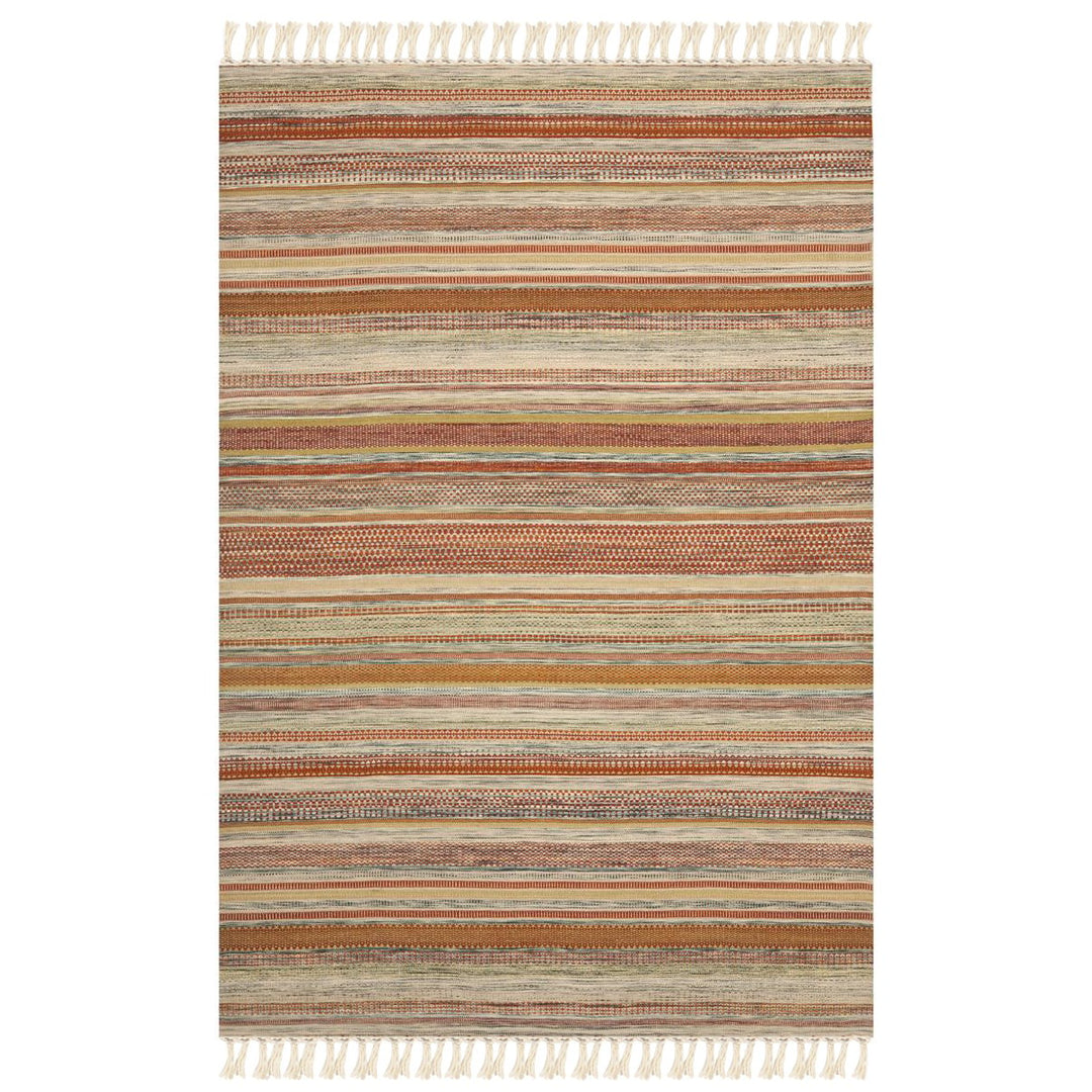 SAFAVIEH Striped Kilim STK311A Handwoven Beige Rug Image 1