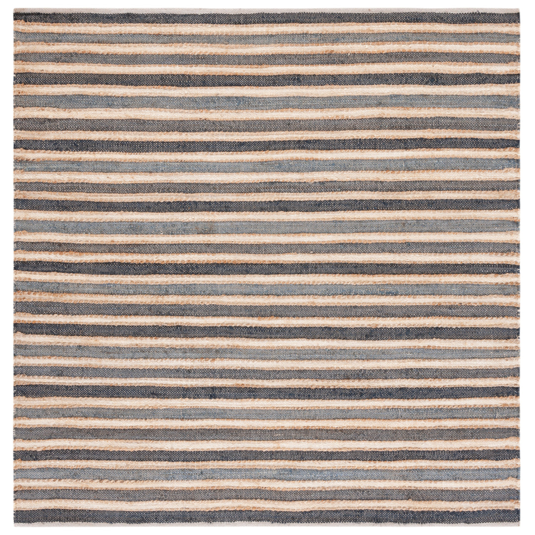 SAFAVIEH Striped Kilim STK318H Charcoal / Ivory Rug Image 4