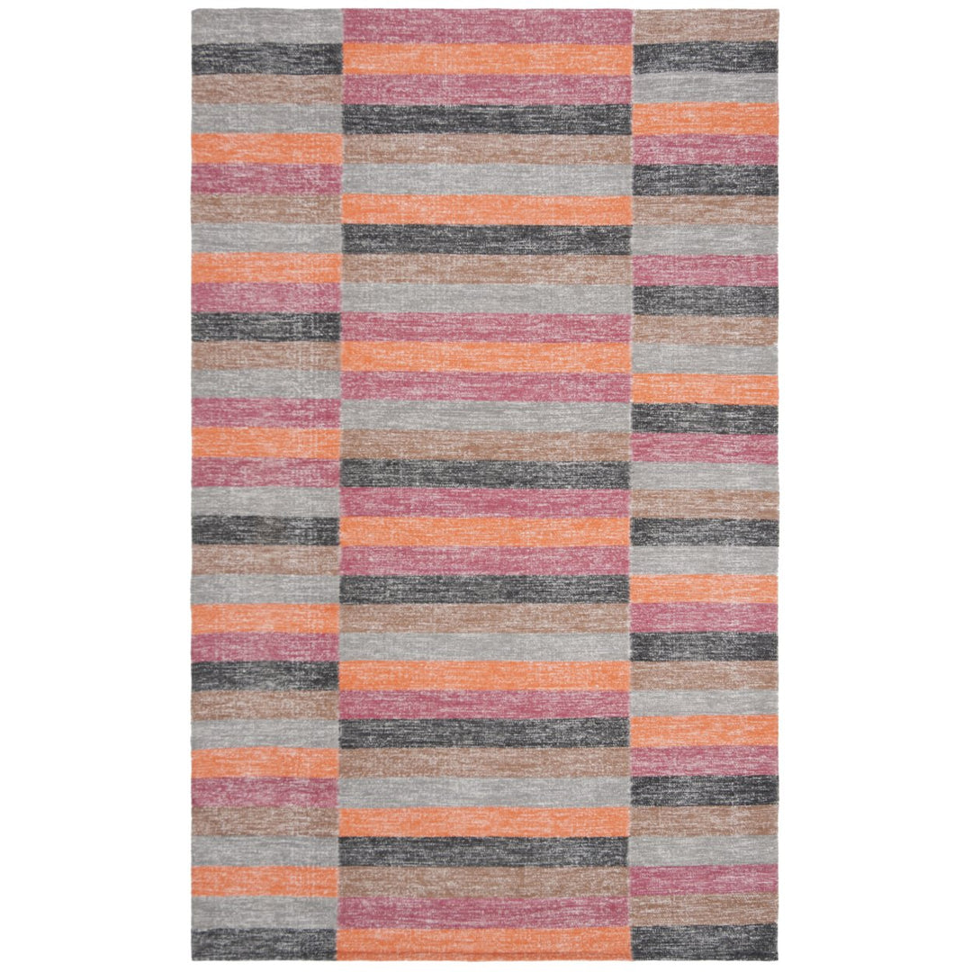 SAFAVIEH Striped Kilim STK411A Handwoven Rust Rug Image 1