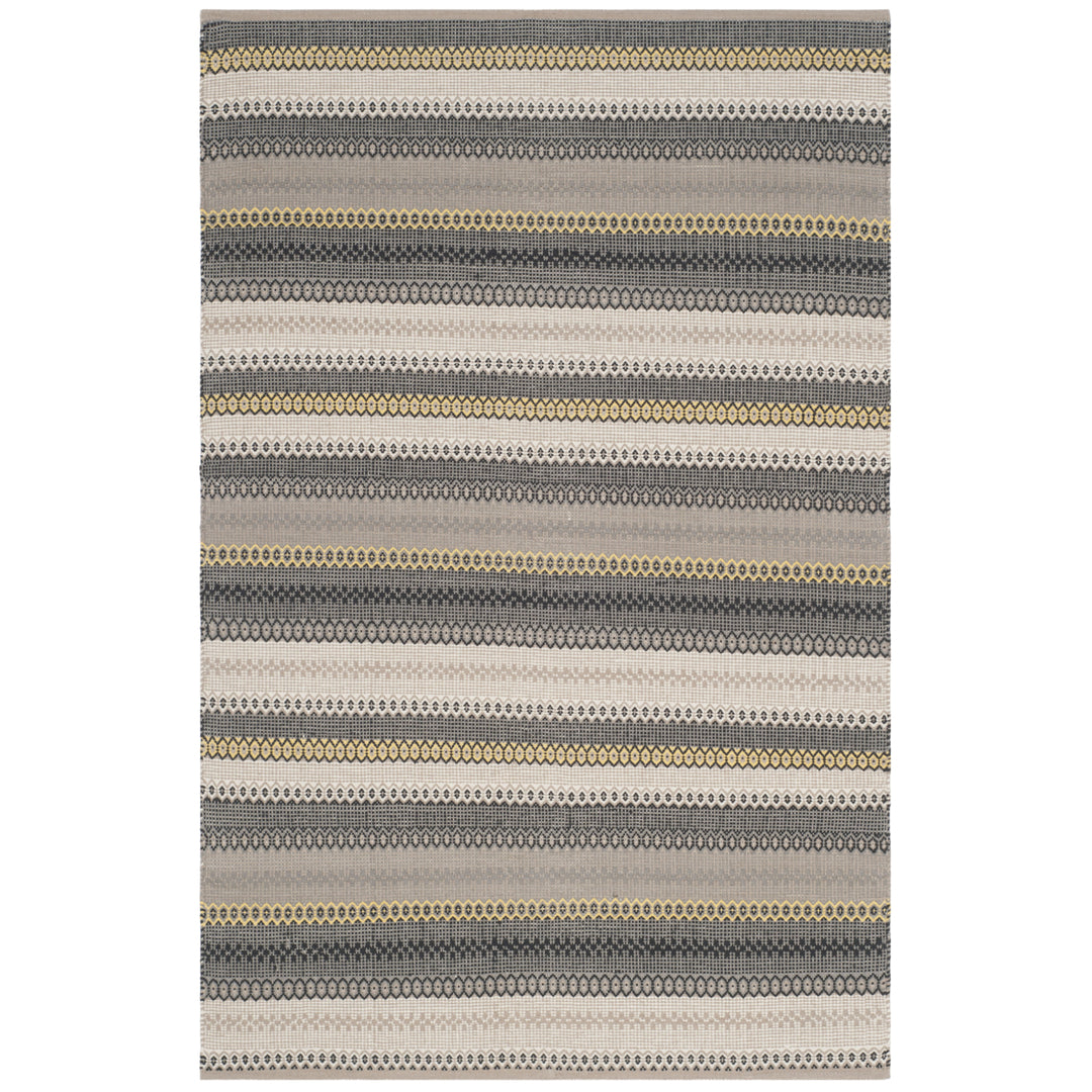 SAFAVIEH Striped Kilim STK412B Handwoven Grey Rug Image 1