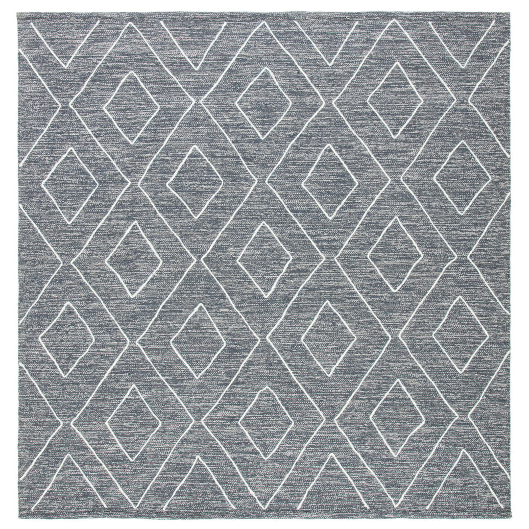 SAFAVIEH Striped Kilim STK520H Handwoven Dark Grey Rug Image 4