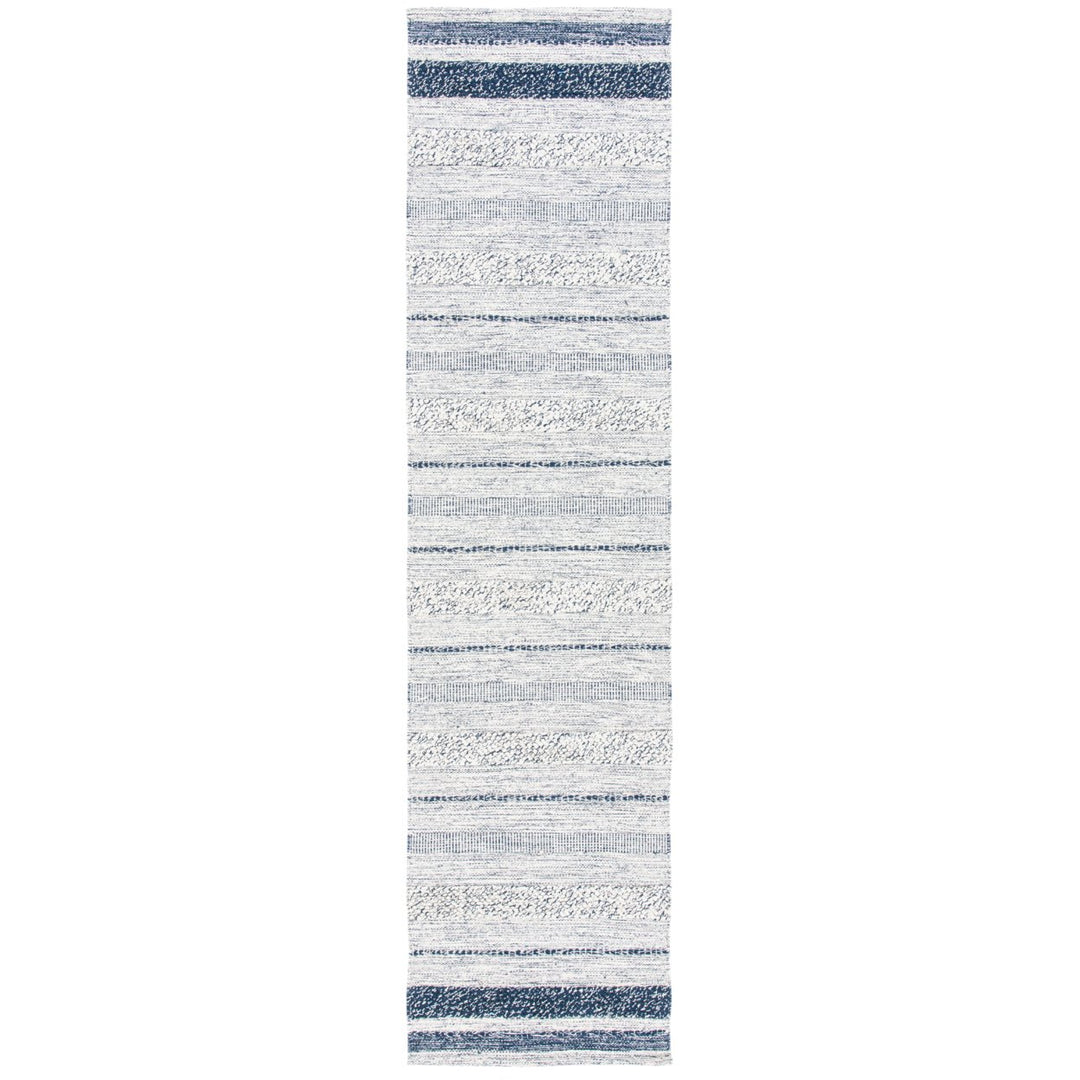 SAFAVIEH Striped Kilim STK517A Handwoven Ivory /Navy Rug Image 3