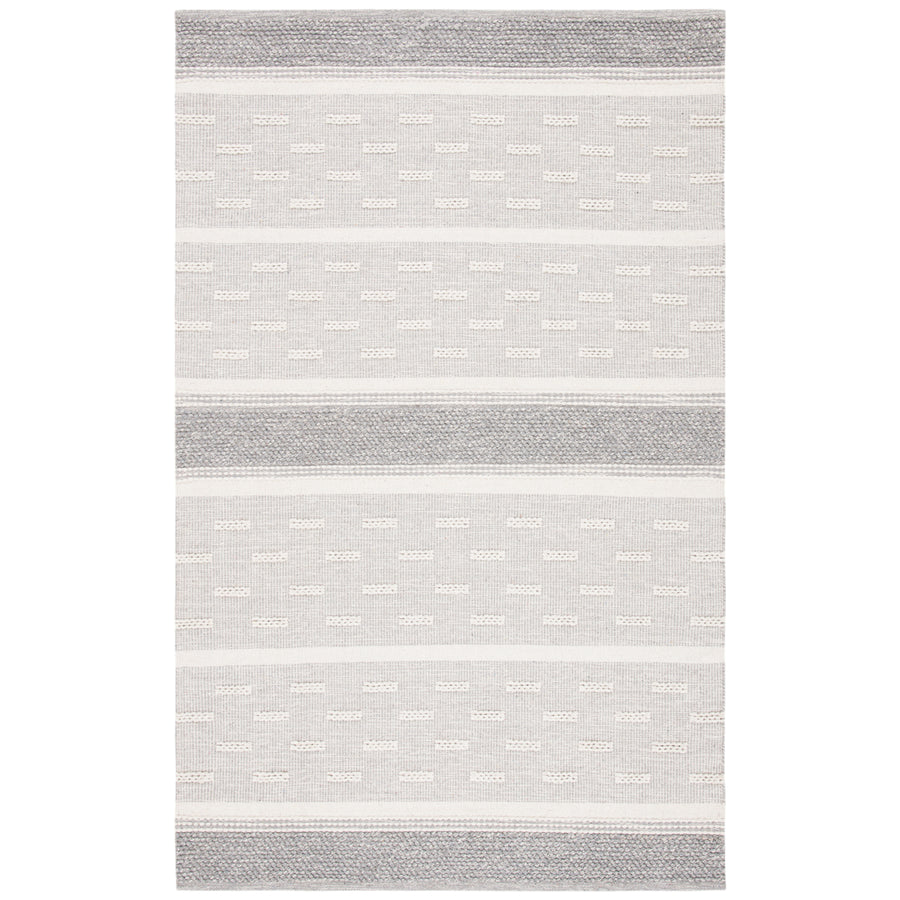 SAFAVIEH Striped Kilim STK519A Handwoven Ivory /Grey Rug Image 1