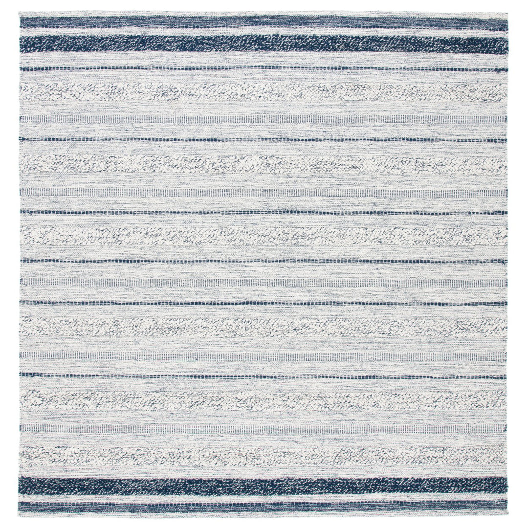 SAFAVIEH Striped Kilim STK517A Handwoven Ivory /Navy Rug Image 1