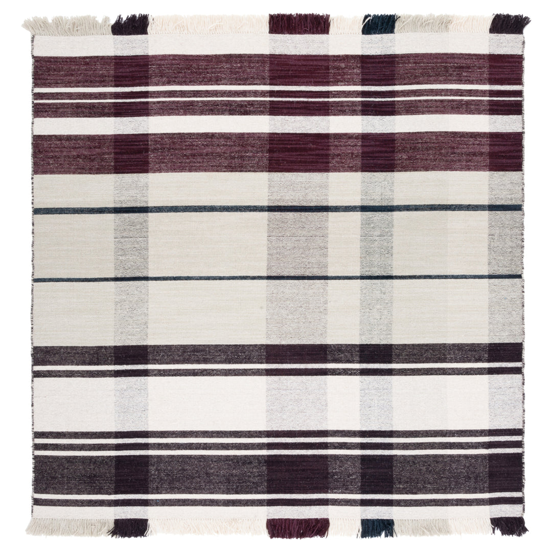 SAFAVIEH Striped Kilim STK705A Handwoven Ivory /Grey Rug Image 3