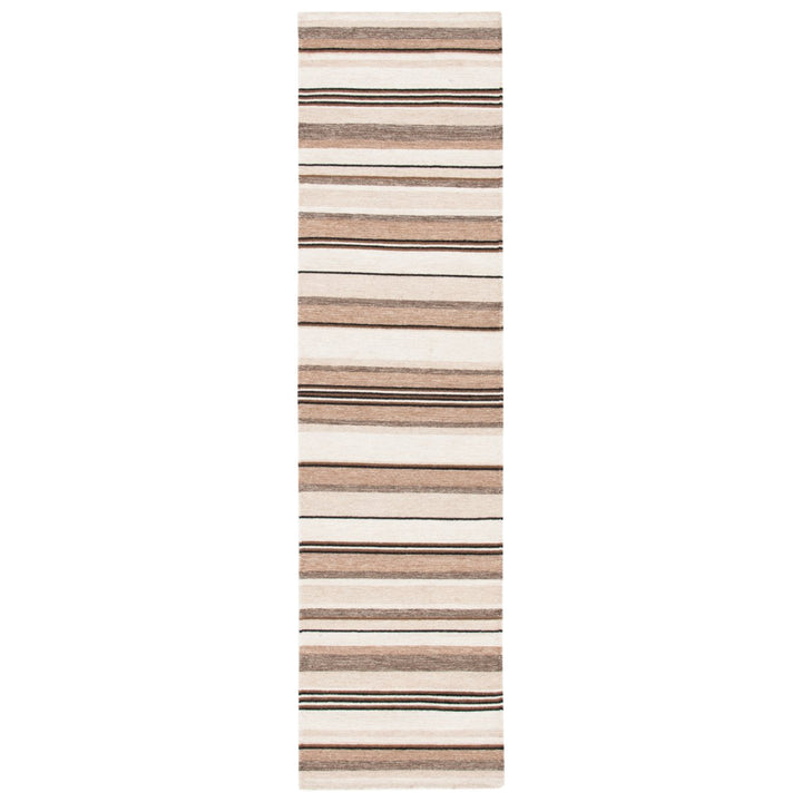 SAFAVIEH Striped Kilim STK601A Natural / Ivory Rug Image 1