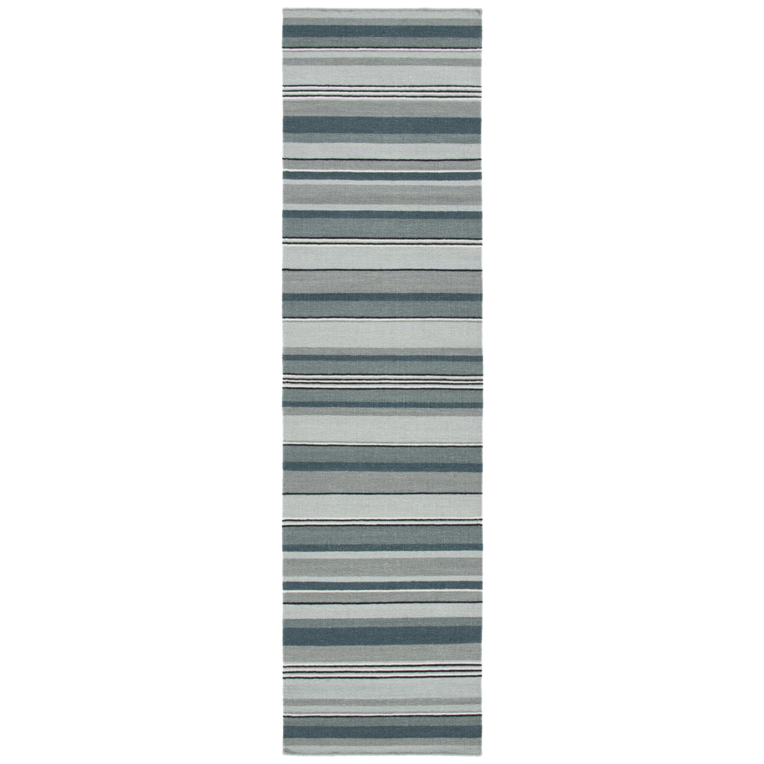 SAFAVIEH Striped Kilim STK601F Handmade Grey Rug Image 3