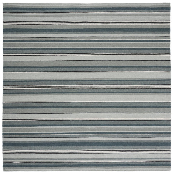 SAFAVIEH Striped Kilim STK601F Handmade Grey Rug Image 1