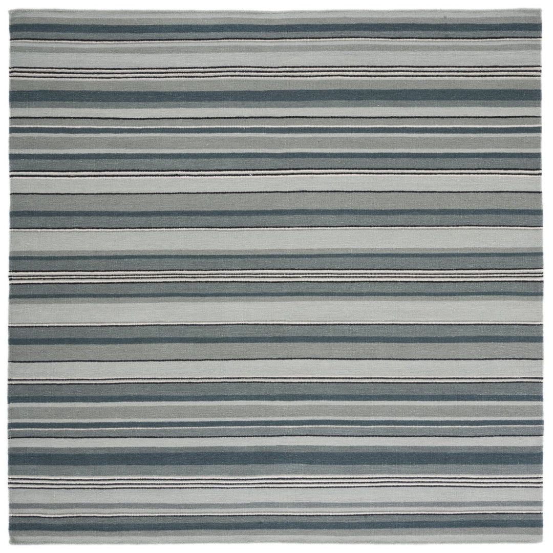 SAFAVIEH Striped Kilim STK601F Handmade Grey Rug Image 1