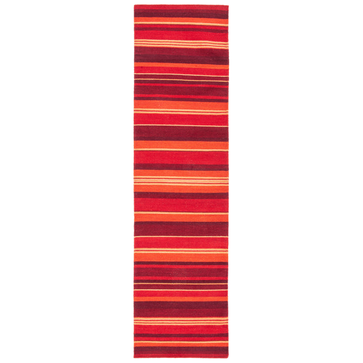 SAFAVIEH Striped Kilim STK601Q Handmade Red Rug Image 3