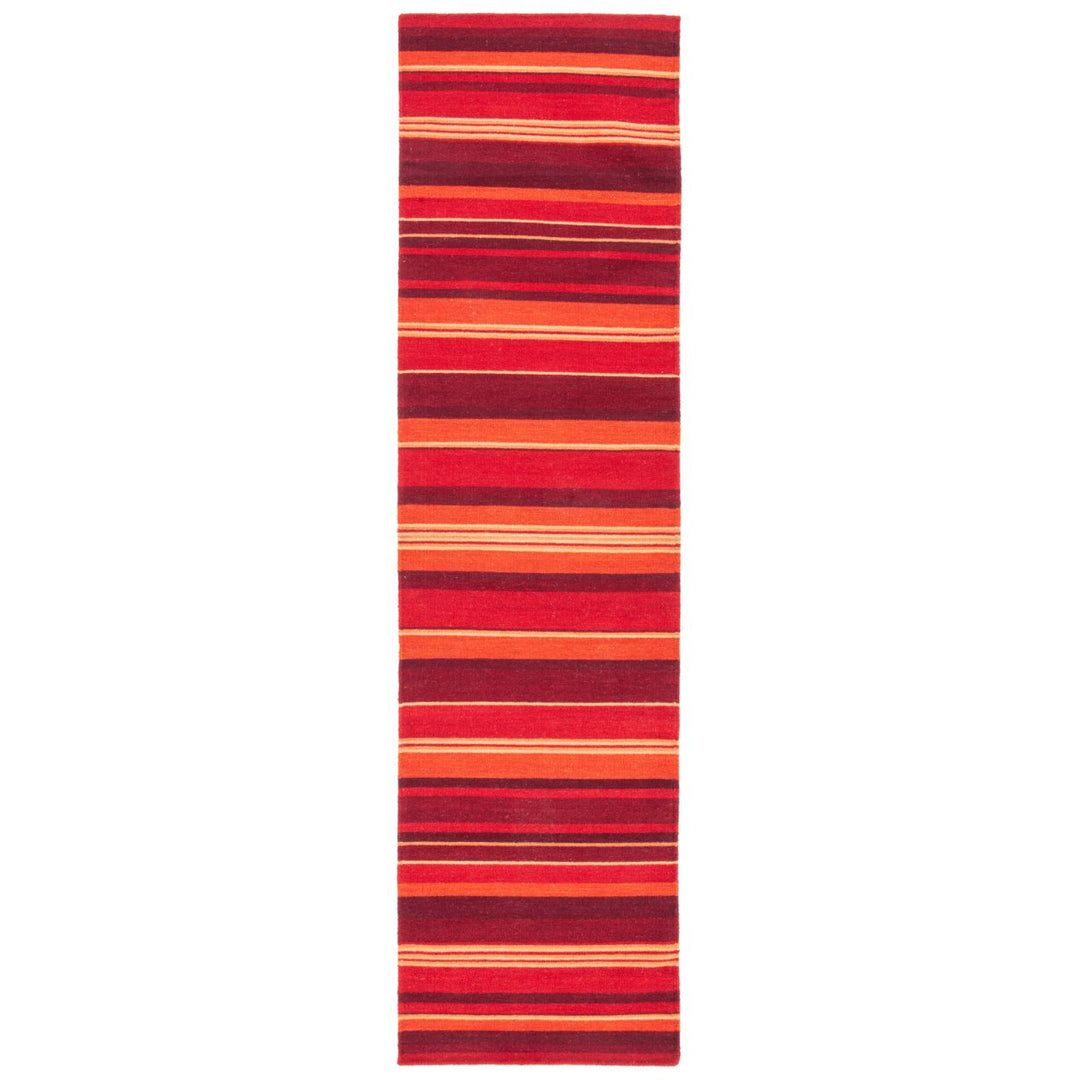 SAFAVIEH Striped Kilim STK601Q Handmade Red Rug Image 1