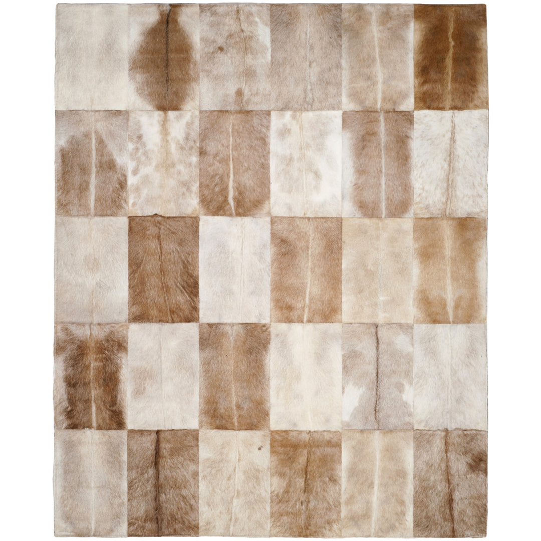 SAFAVIEH Studio Leather STL168A Beige / Brown Rug Image 1