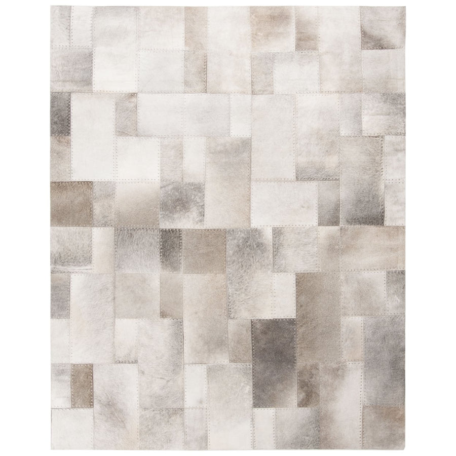 SAFAVIEH Studio Leather STL174F Handwoven Grey Rug Image 1