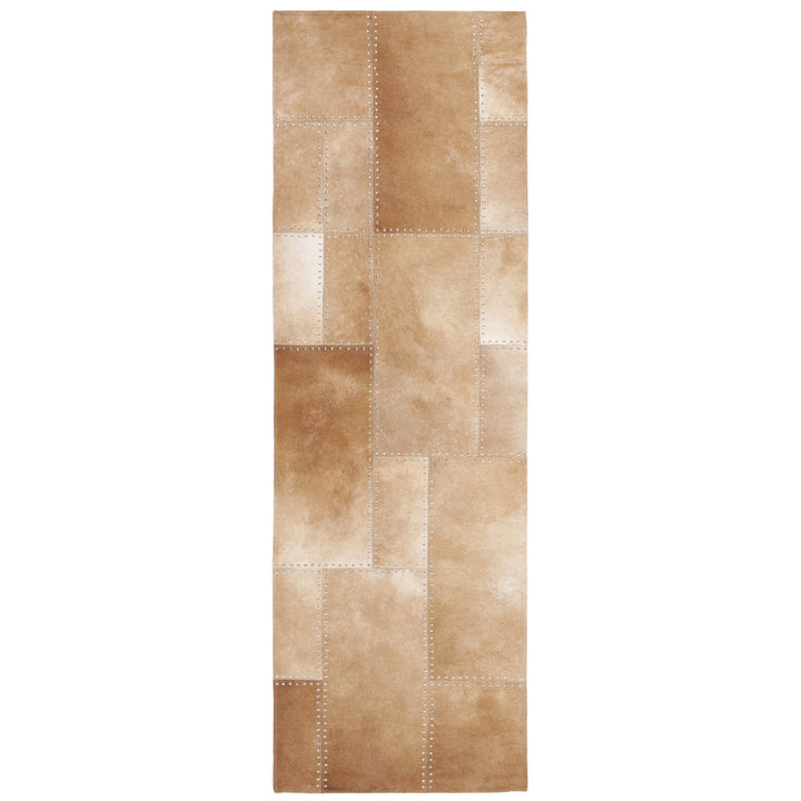 SAFAVIEH Studio Leather STL174B Handwoven Beige Rug Image 3