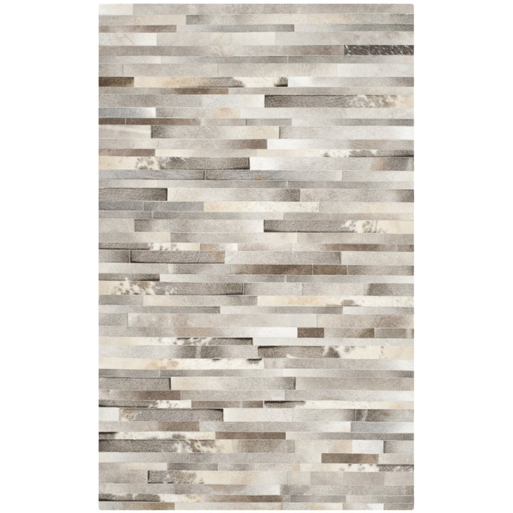 SAFAVIEH STL218A Studio Leather Grey / Ivory Image 1