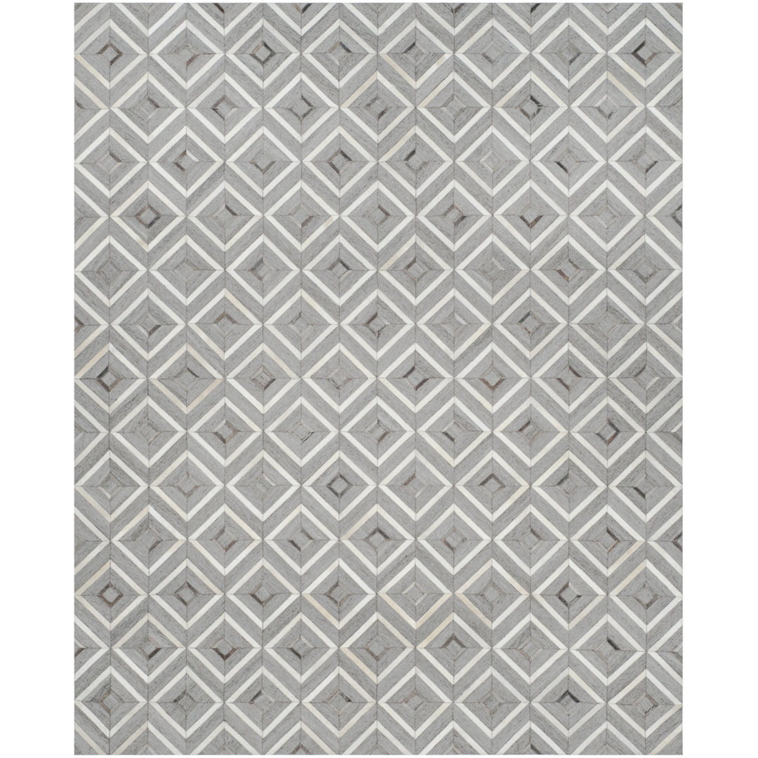 SAFAVIEH Studio Leather STL220A Ivory / Grey Rug Image 1