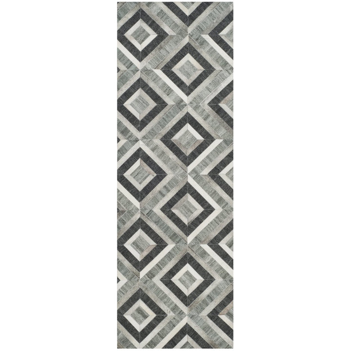 SAFAVIEH Studio Leather STL221A Ivory / Dark Grey Rug Image 3